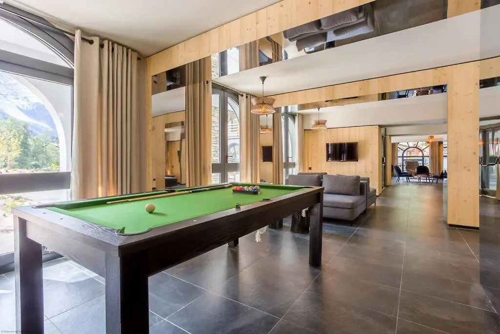 公寓 Modern 2Br 5* Pool Gym Spa Garage Mont-Blanc View 霞慕尼
